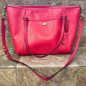 Coach Crossbody Tote Bag - Red